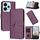 Per Redmi 13 4G Custodia in pelle con fibbia a motivo triangolare (viola scuro) Per Redmi 13 4G Custodia in pelle con fibbia a motivo triangolare (viola scuro)