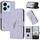 For Redmi 13 4G Triangle Pattern Buckle Clasp Leather Phone Case(Light Purple) For Redmi 13 4G Triangle Pattern Buckle Clasp Leather Phone Case(Light Purple)