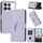 For Redmi K70E Triangle Pattern Buckle Clasp Leather Phone Case(Light Purple) For Redmi K70E Triangle Pattern Buckle Clasp Leather Phone Case(Light Purple)