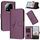 For Redmi Note 14 Pro+ 5G Triangle Pattern Buckle Clasp Leather Phone Case(Dark Purple) For Redmi Note 14 Pro+ 5G Triangle Pattern Buckle Clasp Leather Phone Case(Dark Purple)
