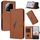 For Redmi Note 14 Pro+ 5G Triangle Pattern Buckle Clasp Leather Phone Case(Brown) For Redmi Note 14 Pro+ 5G Triangle Pattern Buckle Clasp Leather Phone Case(Brown)
