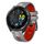 For Garmin Forerunner 965 Two Color Steel Buckle Silicone Watch Band(Grey Red) For Garmin Forerunner 965 Two Color Steel Buckle Silicone Watch Band(Grey Red)