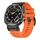 Per Samsung Galaxy Watch Ultra 47mm Cinturino in fluorogomma con fibbia in acciaio (nero arancione) Per Samsung Galaxy Watch Ultra 47mm Cinturino in fluorogomma con fibbia in acciaio (nero arancione)