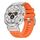 Per Samsung Galaxy Watch Ultra 47mm Cinturino in fluorogomma con fibbia in acciaio (argento arancione) Per Samsung Galaxy Watch Ultra 47mm Cinturino in fluorogomma con fibbia in acciaio (argento arancione)