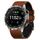 Per cinturino in silicone e pelle a sgancio rapido Garmin da 22 mm (marrone)