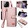 For Xiaomi Redmi Note 14 Pro+ 5G Love Zipper Lanyard Leather Phone Case(Pink) For Xiaomi Redmi Note 14 Pro+ 5G Love Zipper Lanyard Leather Phone Case(Pink)