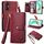 Per vivo Y37 Love Zipper Lanyard Custodia in pelle per telefono (rosso)