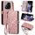 For Xiaomi Redmi Note 14 Pro+ 5G Geometric Zipper Wallet Side Buckle Leather Phone Case(Pink) For Xiaomi Redmi Note 14 Pro+ 5G Geometric Zipper Wallet Side Buckle Leather Phone Case(Pink)