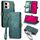 Per vivo Y37 Pro Custodia per telefono in pelle con fibbia laterale con cerniera geometrica (verde) Per vivo Y37 Pro Custodia per telefono in pelle con fibbia laterale con cerniera geometrica (verde)