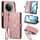 Per vivo Y300 Pro Custodia per telefono in pelle con fibbia laterale e cerniera geometrica (rosa) Per vivo Y300 Pro Custodia per telefono in pelle con fibbia laterale e cerniera geometrica (rosa)