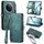 Per vivo Y300 Pro Custodia per telefono in pelle con fibbia laterale con cerniera geometrica (verde) Per vivo Y300 Pro Custodia per telefono in pelle con fibbia laterale con cerniera geometrica (verde)