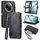 Per vivo Y300 Pro Custodia per telefono in pelle con fibbia laterale con cerniera geometrica (nero) Per vivo Y300 Pro Custodia per telefono in pelle con fibbia laterale con cerniera geometrica (nero)