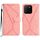 Per Honor X5b 4G / X5b Plus 4G Custodia per telefono in pelle goffrata con cuciture (rosa)
