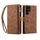Per Samsung Galaxy S24 Ultra 5G ESEBLE Retro Frosted RFID Flip Custodia in pelle per telefono (marrone)