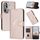 For OPPO Reno11 Pro Global Triangle Pattern Buckle Clasp Leather Phone Case(Rose Gold) For OPPO Reno11 Pro Global Triangle Pattern Buckle Clasp Leather Phone Case(Rose Gold)