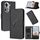 Per OPPO Reno11 Global Triangle Pattern Fibbia Custodia in pelle per telefono (nero) Per OPPO Reno11 Global Triangle Pattern Fibbia Custodia in pelle per telefono (nero)