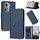 Per OPPO Reno11 Global Triangle Pattern Fibbia Chiusura Custodia in Pelle per Telefono (Blu Reale) Per OPPO Reno11 Global Triangle Pattern Fibbia Chiusura Custodia in Pelle per Telefono (Blu Reale)