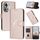 Per OPPO Reno11 Global Triangle Pattern Fibbia Custodia in pelle per telefono (oro rosa) Per OPPO Reno11 Global Triangle Pattern Fibbia Custodia in pelle per telefono (oro rosa)