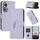 For OPPO Reno11 Global Triangle Pattern Buckle Clasp Leather Phone Case(Light Purple) For OPPO Reno11 Global Triangle Pattern Buckle Clasp Leather Phone Case(Light Purple)