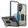 Per Samsung Galaxy S22 5G Custodia per telefono con supporto ad anello in TPU ibrido per PC (grigio titanio) Per Samsung Galaxy S22 5G Custodia per telefono con supporto ad anello in TPU ibrido per PC (grigio titanio)