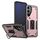 Per Samsung Galaxy S24 FE 5G Custodia per telefono in TPU ibrido per PC con supporto ad anello (oro rosa) Per Samsung Galaxy S24 FE 5G Custodia per telefono in TPU ibrido per PC con supporto ad anello (oro rosa)
