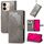 For vivo Y37 Pro Mandala Flower Embossed Leather Phone Case(Gray)