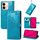 For vivo Y37 Pro Mandala Flower Embossed Leather Phone Case(Blue)