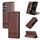 Per Samsung Galaxy S25 5G AZNS Custodia per telefono in pelle con texture di vitello magnetica (marrone scuro) Per Samsung Galaxy S25 5G AZNS Custodia per telefono in pelle con texture di vitello magnetica (marrone scuro)