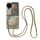 Per OPPO Find N3 Flip Camellia Plaid Fabric PC Phone Case con cordino lungo (verde) Per OPPO Find N3 Flip Camellia Plaid Fabric PC Phone Case con cordino lungo (verde)