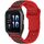 Per Garmin Watch 20mm Cinturino in silicone bicolore a forma di I (rosso + nero) Per Garmin Watch 20mm Cinturino in silicone bicolore a forma di I (rosso + nero)