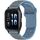Per Garmin Watch 20mm cinturino in silicone bicolore a forma di I (blu + grigio) Per Garmin Watch 20mm cinturino in silicone bicolore a forma di I (blu + grigio)