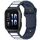 Per Garmin Watch 20mm cinturino in silicone bicolore a forma di I (blu notte + bianco) Per Garmin Watch 20mm cinturino in silicone bicolore a forma di I (blu notte + bianco)