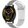 Per Garmin Watch 22mm Cinturino in silicone bicolore a forma di I (bianco + grigio) Per Garmin Watch 22mm Cinturino in silicone bicolore a forma di I (bianco + grigio)