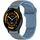 Per Garmin Watch 22mm Cinturino in silicone bicolore a forma di I (blu + grigio)