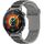 Per Huawei Watch 22mm Cinturino in silicone bicolore a forma di I (grigio + nero) Per Huawei Watch 22mm Cinturino in silicone bicolore a forma di I (grigio + nero)