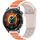 Per Huawei Watch 22mm Cinturino in silicone bicolore a forma di I (Starlight + arancione) Per Huawei Watch 22mm Cinturino in silicone bicolore a forma di I (Starlight + arancione)