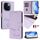 For vivo iQOO Z9s Pro 5G India Smile Embossing RFID Leather Phone Case(Light Purple) For vivo iQOO Z9s Pro 5G India Smile Embossing RFID Leather Phone Case(Light Purple)