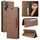 For Realme 9i GQUTROBE G01 RFID Anti-theft Leather Phone Case(Brown)