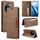 For Realme 12 Pro+ GQUTROBE G01 RFID Anti-theft Leather Phone Case(Brown)