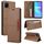 For Realme C15 GQUTROBE G01 RFID Anti-theft Leather Phone Case(Brown)