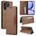 For Realme C53 4G GQUTROBE G01 RFID Anti-theft Leather Phone Case(Brown)