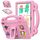 For Amazon Fire HD8 2024 / 2022 / HD8 Plus Handle Kickstand Children EVA Shockproof Tablet Case(Pink) For Amazon Fire HD8 2024 / 2022 / HD8 Plus Handle Kickstand Children EVA Shockproof Tablet Case(Pink)