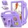 For Amazon Fire HD8 2024 / 2022 / HD8 Plus Handle Kickstand Children EVA Shockproof Tablet Case(LightPurple) For Amazon Fire HD8 2024 / 2022 / HD8 Plus Handle Kickstand Children EVA Shockproof Tablet Case(LightPurple)