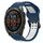 Per Garmin Fenix ​​8 AMOLED 47mm cinturino in silicone bicolore con fibbia inversa 22mm (blu+bianco)