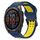 Per Garmin Fenix 8 AMOLED 47mm cinturino in silicone bicolore con fibbia inversa 22mm (blu+giallo) Per Garmin Fenix 8 AMOLED 47mm cinturino in silicone bicolore con fibbia inversa 22mm (blu+giallo)