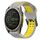 Per Garmin Fenix ​​8 MIP 47mm cinturino in silicone bicolore con fibbia inversa 22mm (grigio+giallo)