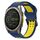 Per Garmin Fenix 8 MIP 47mm cinturino in silicone bicolore con fibbia inversa da 22mm (blu+giallo) Per Garmin Fenix 8 MIP 47mm cinturino in silicone bicolore con fibbia inversa da 22mm (blu+giallo)