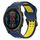 Per Garmin Fenix E 47mm cinturino in silicone bicolore con fibbia inversa da 22mm (blu+giallo) Per Garmin Fenix E 47mm cinturino in silicone bicolore con fibbia inversa da 22mm (blu+giallo)