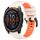 Per Garmin Fenix 8 AMOLED 47mm Sportivo Cinturino in silicone bicolore 22mm (Starlight+arancione) Per Garmin Fenix 8 AMOLED 47mm Sportivo Cinturino in silicone bicolore 22mm (Starlight+arancione)