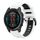 Per Garmin Fenix ​​E 47mm Sports Cinturino in silicone bicolore da 22mm (bianco+retro)